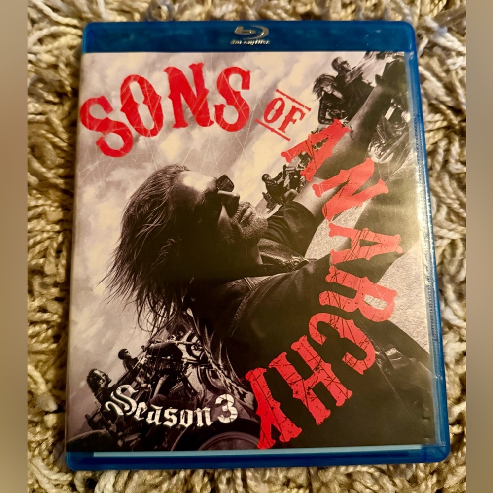 Sons of Anarchy Complete Season 3 Blu-ray Set Excellent Used Condition